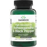 High Absorption Ashwagandha & Black Pepper - Featuring BioPerine