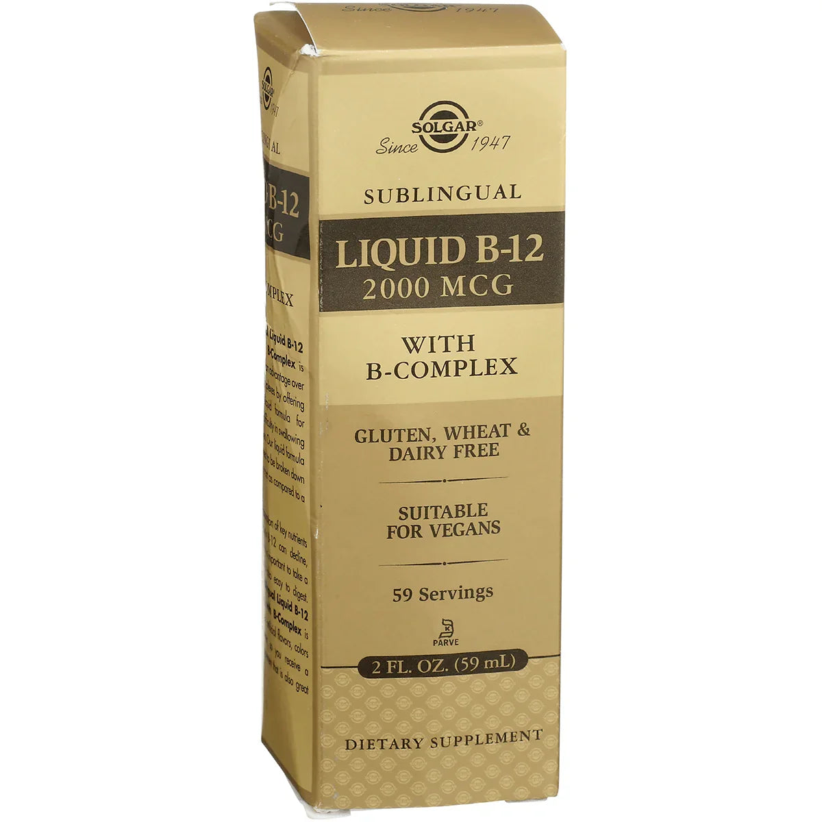 Sublingual Liquid B-12 with B-Complex