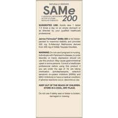 Vegan Naturally Derived SAMe 200 Regular Strength