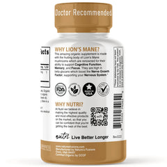 Nutri Certified Organic Lion's Mane